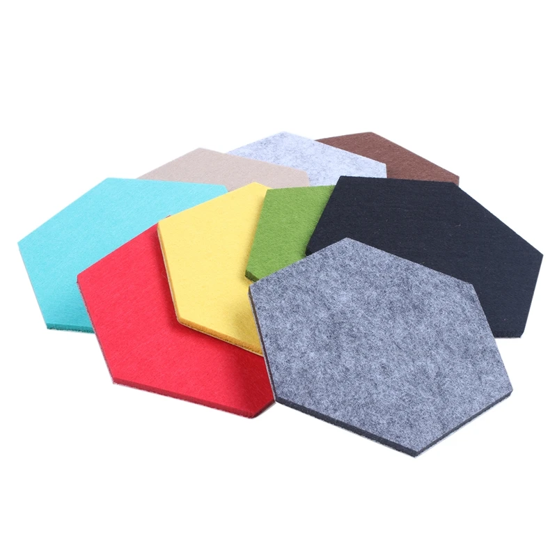 Фетровая настенная наклейка многофункциональная 3d декоративная Шестигранная