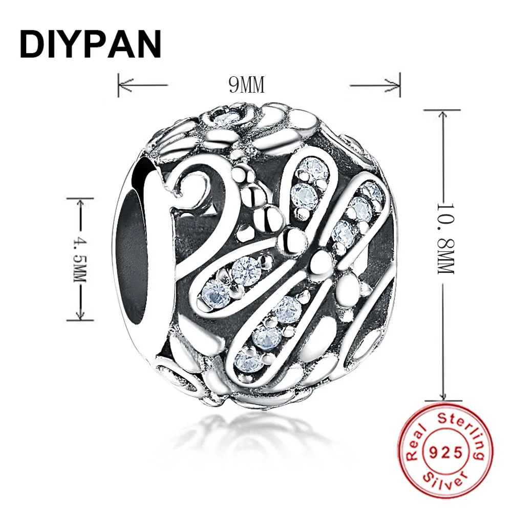 

Vintage 925 Sterling Silver Dragonfly Meadow Charm Fit Original Charms Bracelet Pendant Beads DIY Women Jewelry