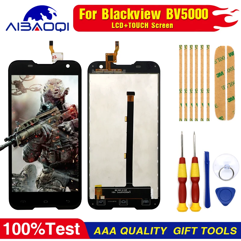 100% Оригинальный Blackview BV5000 сенсорный экран ЖК-дисплей 5 0 x дюймов запасные части -