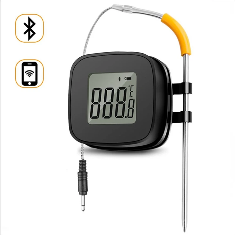 Digital Meat Thermometer for iPhone - Smart Instant Read Phone App Wifi Remote Battery Powered Easy Cooking Food BBQ Gri |