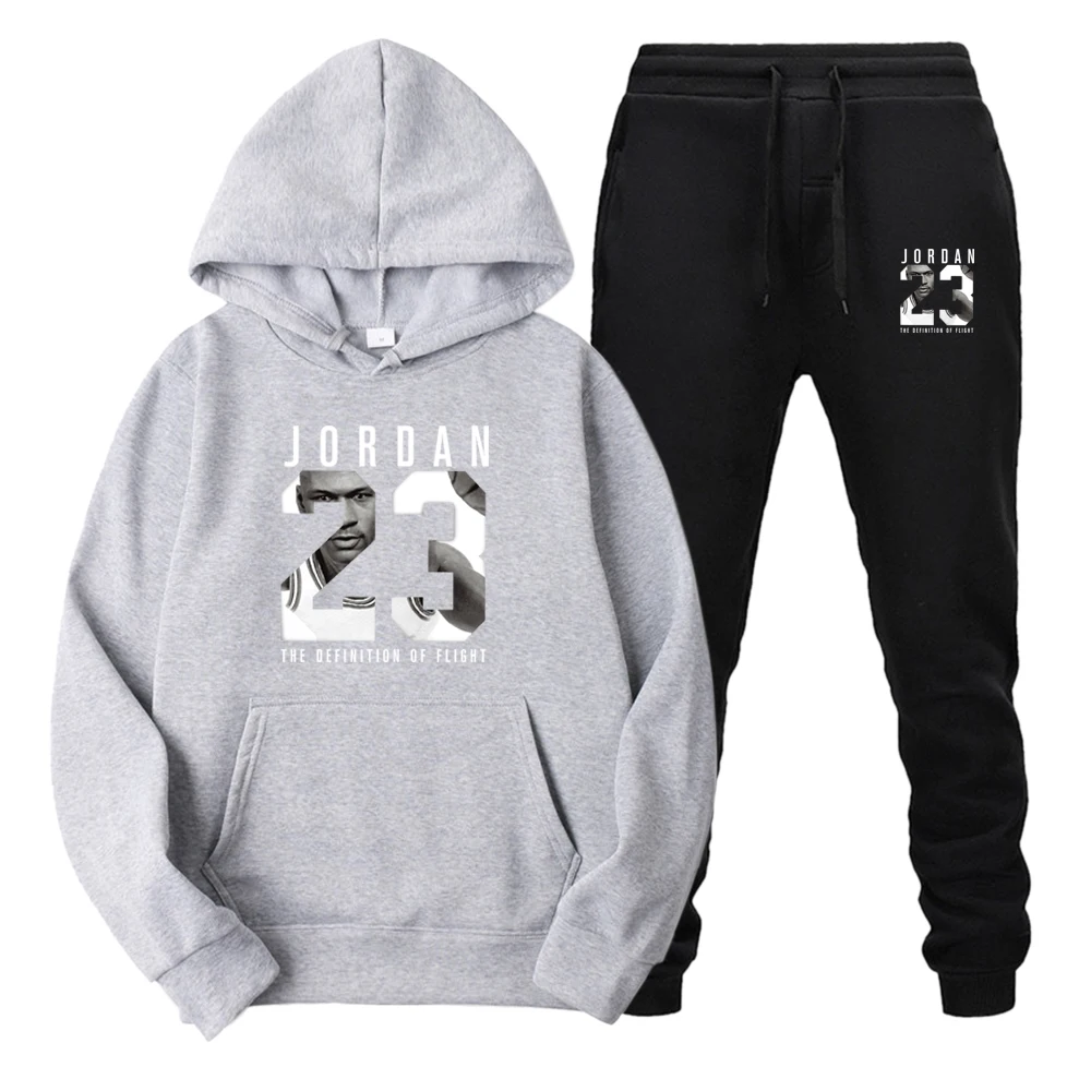 

Hip Hop Grey 23 Printing The New 2021 Winter Hoodies Men Women Couples Unisex Hoodedis Sweatshirts Suit