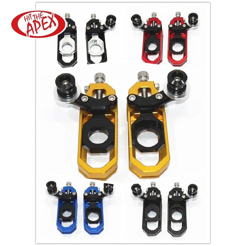 Chain Adjuster Tensions CNC Catena Rear Axle Spindle With Paddock Bobbins Fit for Aprilia RSV4 2009 2010 2011 2012 2013 2014 | Автомобили