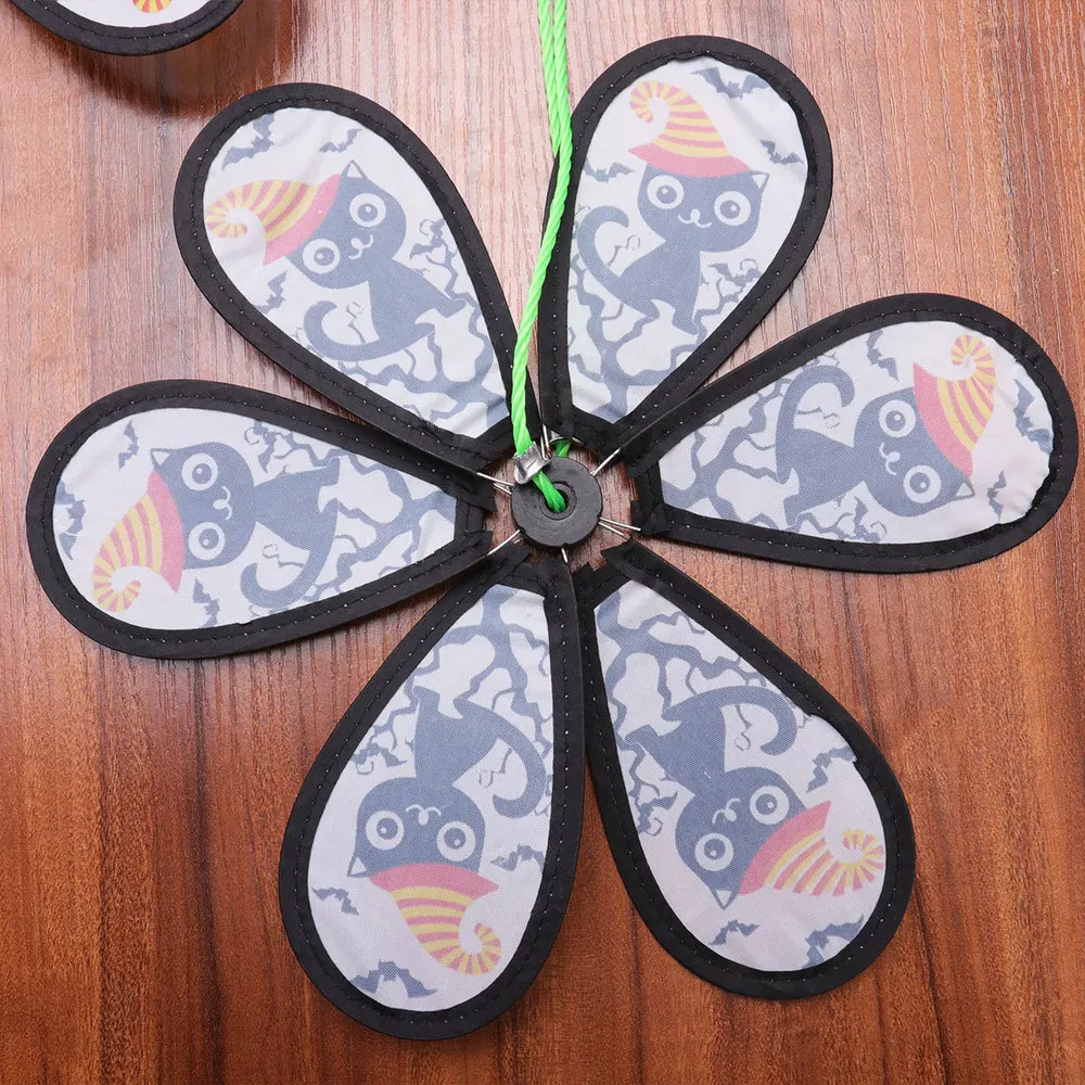 

Pattern Windmill String Cloth Windmill Rope Whirligig Wheels Garden Camping Party Decoration (Red)