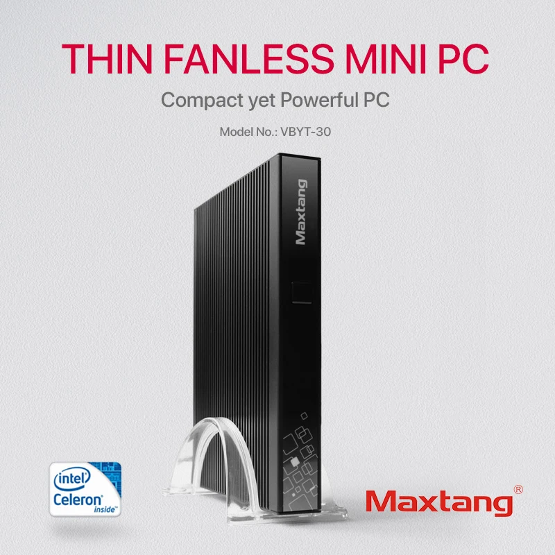 Maxtang Celeron J1900 Linux Mini PC Intel quad-core minipc HDMI VGA 300M WiFi Gigabit Ethernet NUC