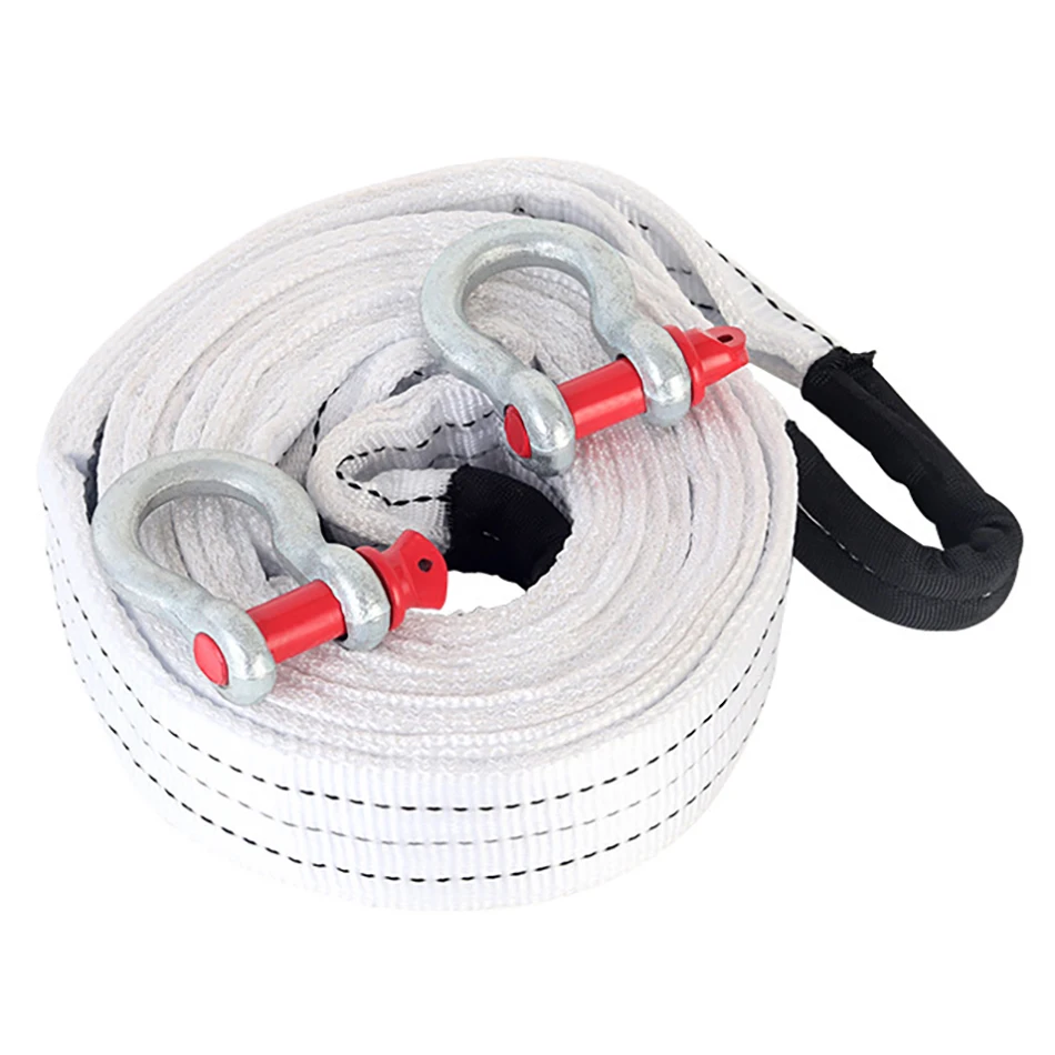 

5M Heavy Duty Car Tow Cable Towing Pull Rope Strap Hooks Van Road Recovery for Audi Benz Buick Skoda Mazda Ford Toyota