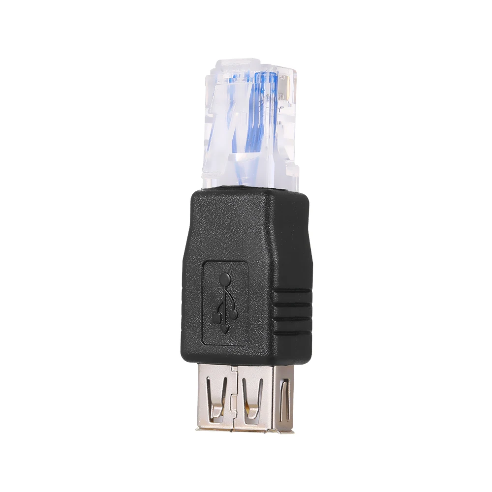 Адаптер конвертер RJ45 папа разъем USB A мама Ethernet для маршрутизатора подключение к