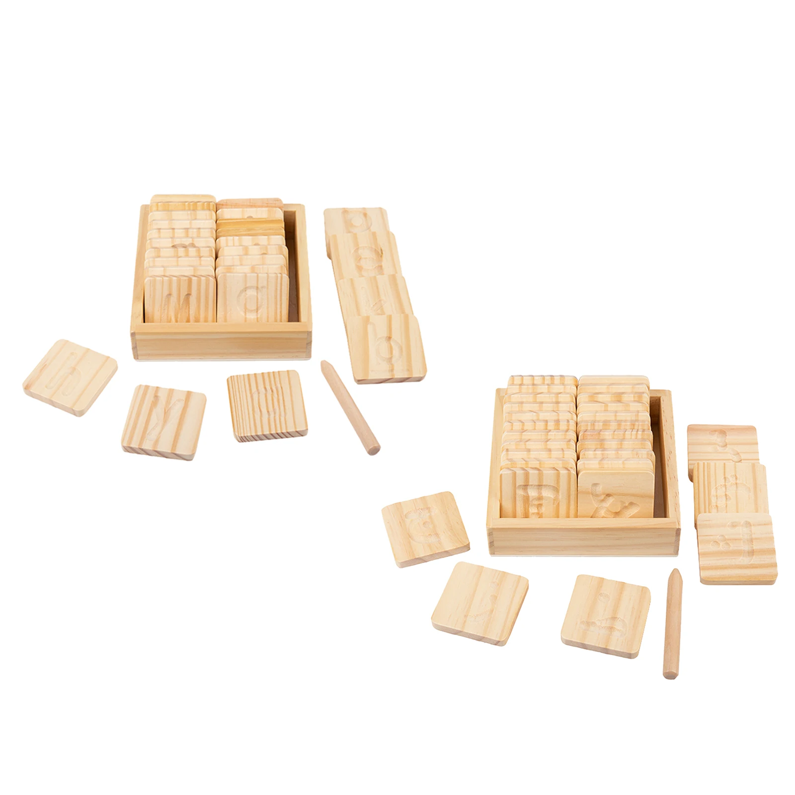 

Preschool Kids Wood Montessori Toys Alphabet Board with Wooden Pen Set for Kindergarten Children