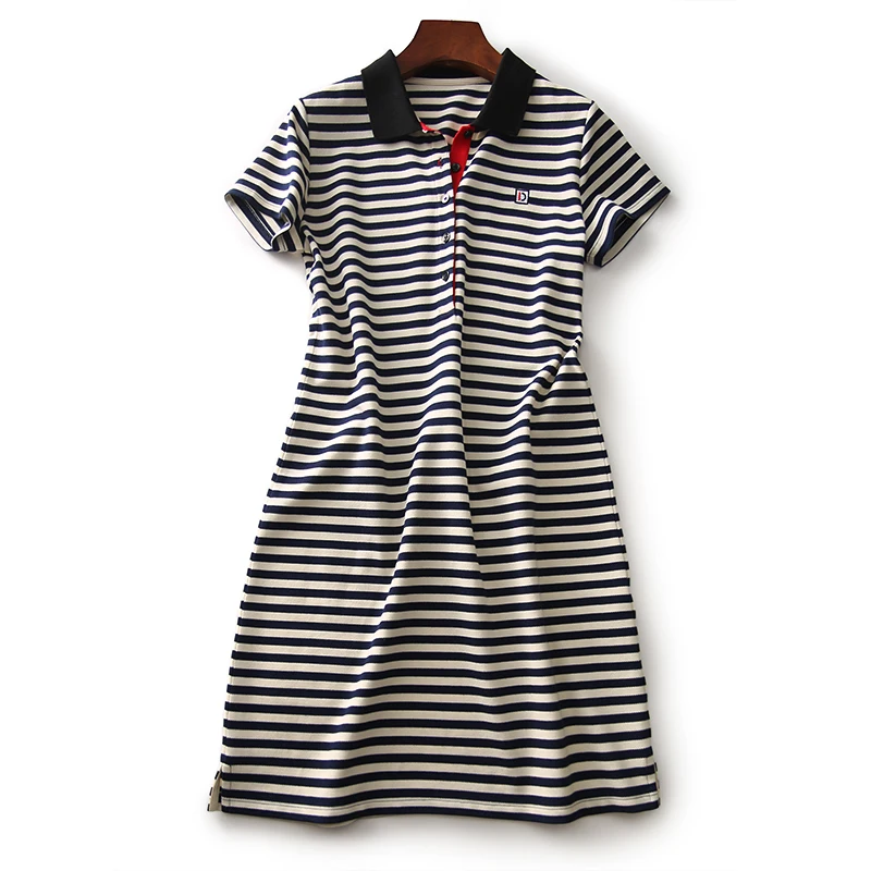 

Fashion Striped Dress Women's Clothing Spring Summer A-Line Dress D1480