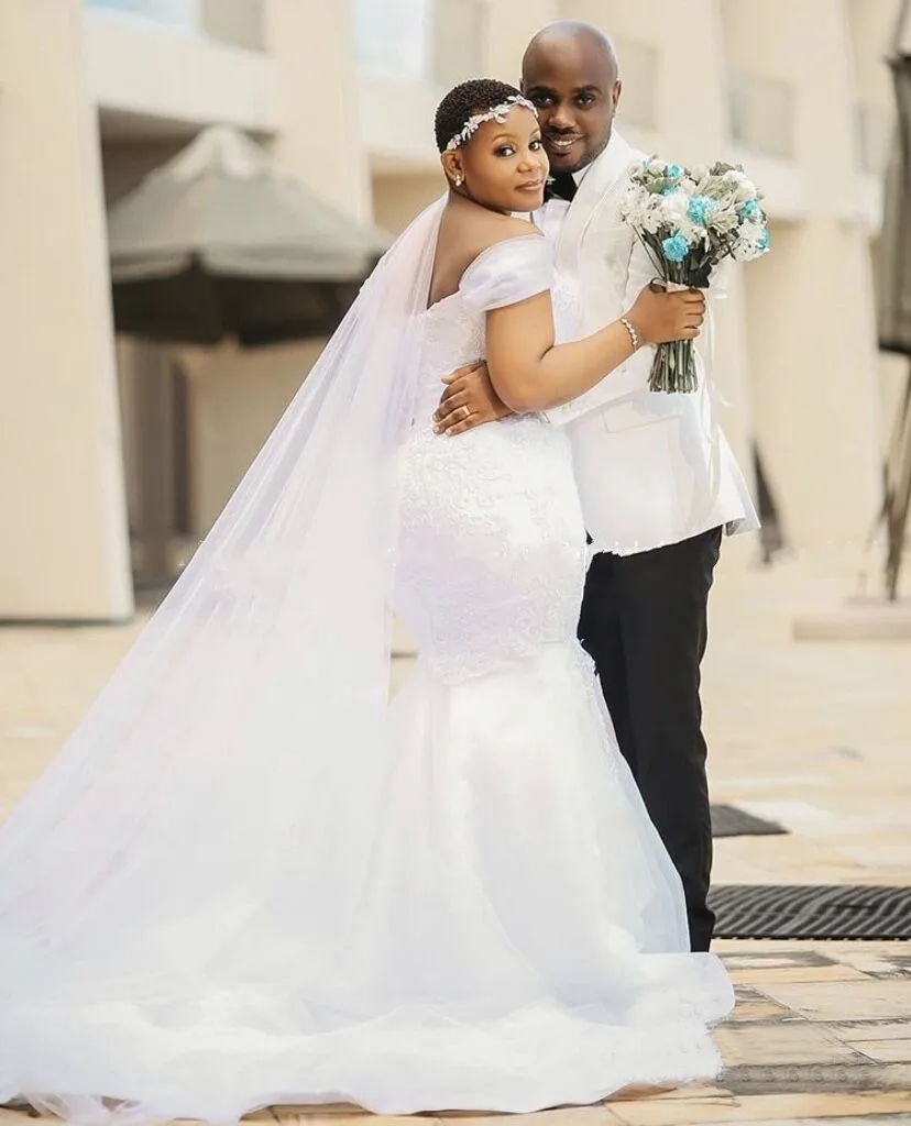 Новейшие Африканские свадебные платья JIERUIZE в стиле русалки с открытыми плечами и