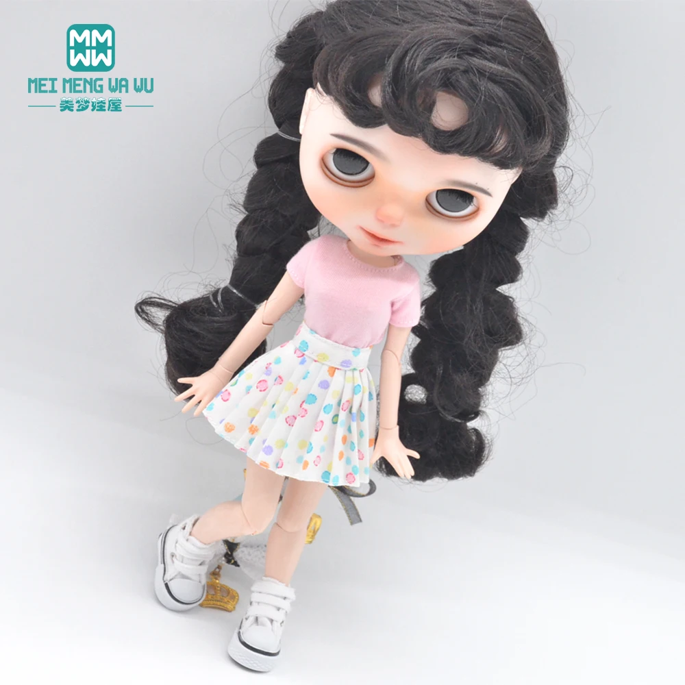Аксессуары для одежды куклы blyth ob24 ob27 azone модные футболки мини-юбки кожаная обувь |