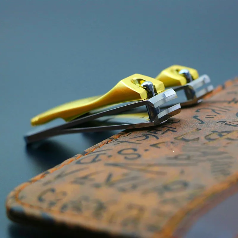 Золотые профессиональные ножницы для ногтей нержавеющая сталь триммер