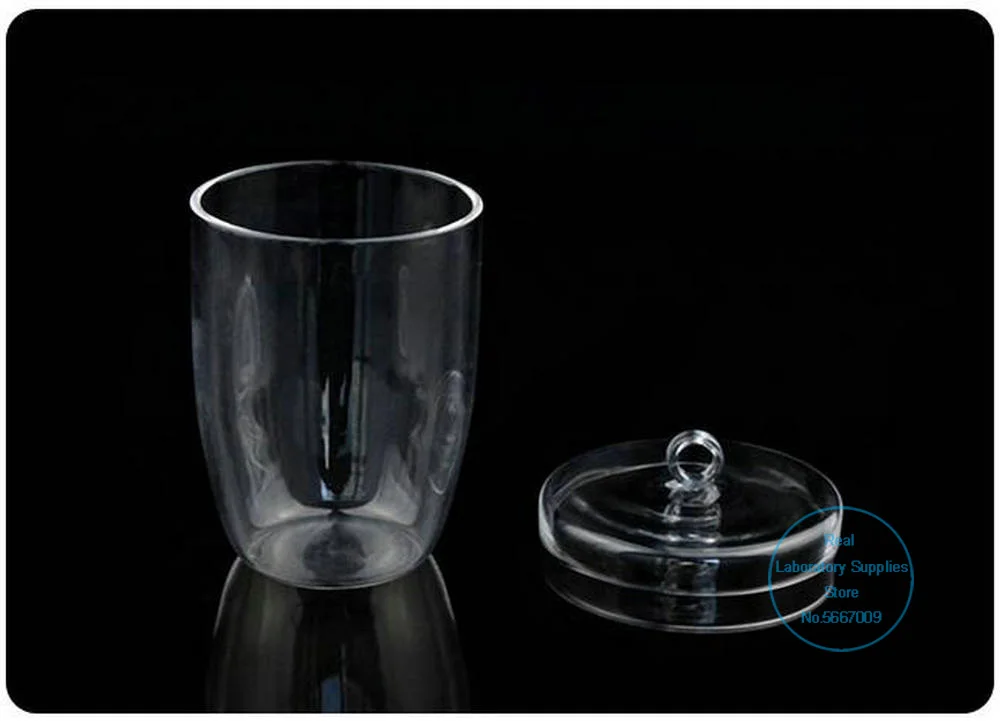 1pcs lab Quartz glass crucible with cover high purity and temperature resistance 10/20/25/30/50ml | Канцтовары для офиса и