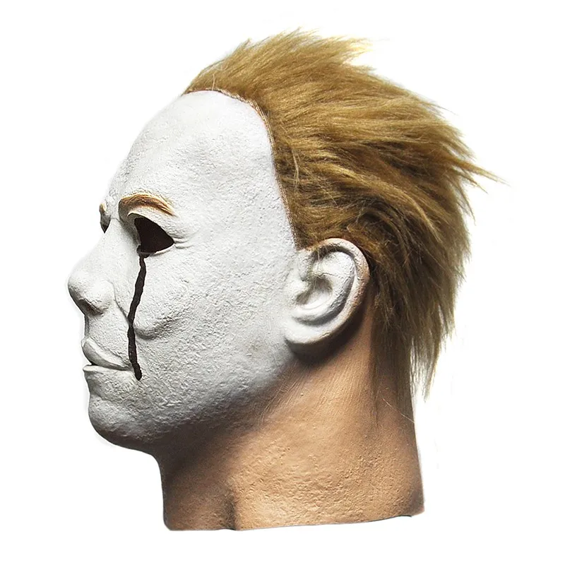 Хэллоуин пугающая маска Mystery Michael Myers Maske Movie horror латексная для косплея маскарадные