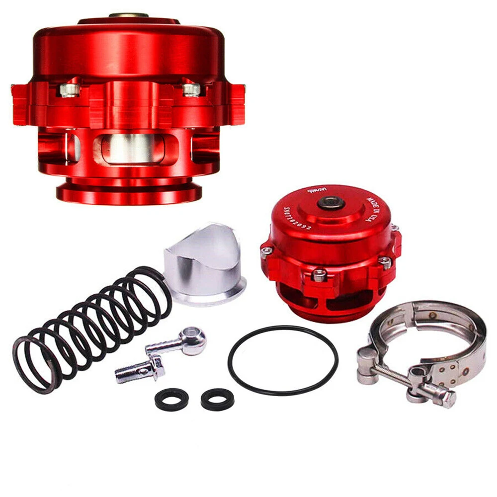 Universal 50mm V-Band Blow Off Valve BOV Q Typer With Weld On Aluminum Flange 35 PSI w/Logo High Quality Red/Black/Blue/Purple