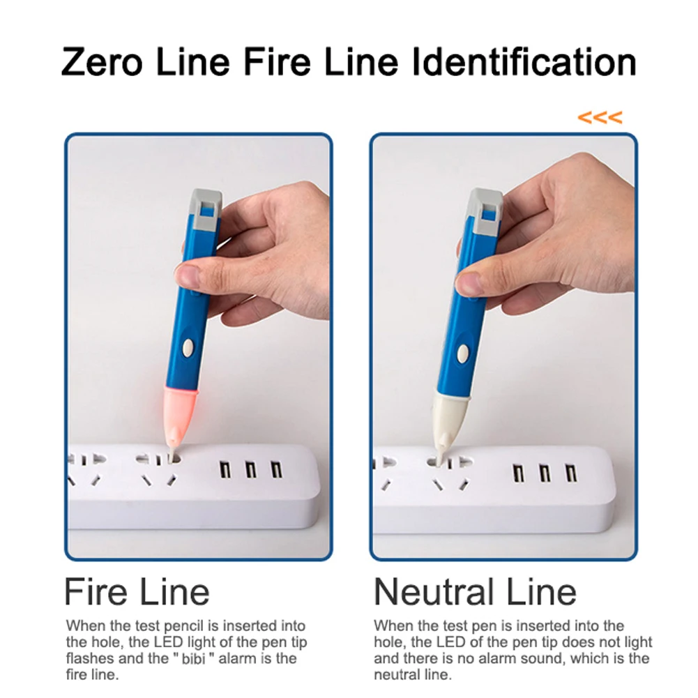 Тестовый карандаш 1AC D Бесконтактный тип бытовой безопасности индукционный