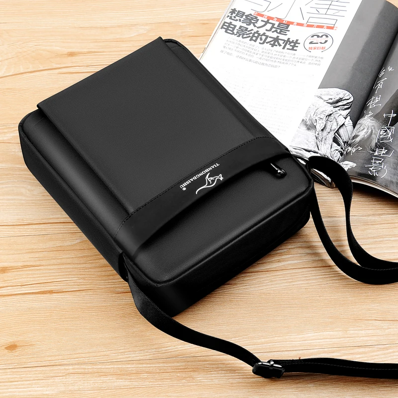 Мужская сумка новинка 2020 Повседневная через плечо оксфордская винтажная черная