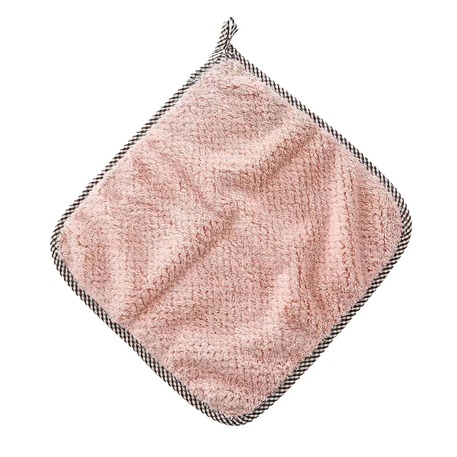 

Kitchen Quick Dry Dish Rag Coral Velvet Water Absorbent Dish Towel Hanging Cleaning Cloth Soft Comfortable Hand Towel