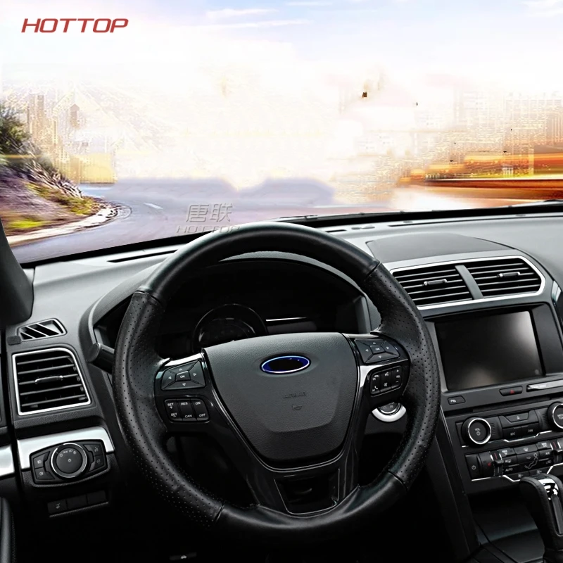 Чехол на руль автомобиля для Ford Explorer 2016 2017 2018|Чехлы руль| |