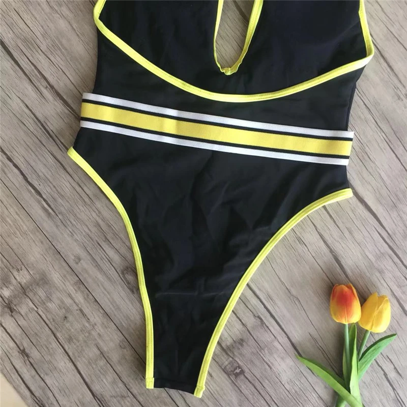 Новинка 2021 женский купальный костюм черный сексуальный купальник с узким поясом