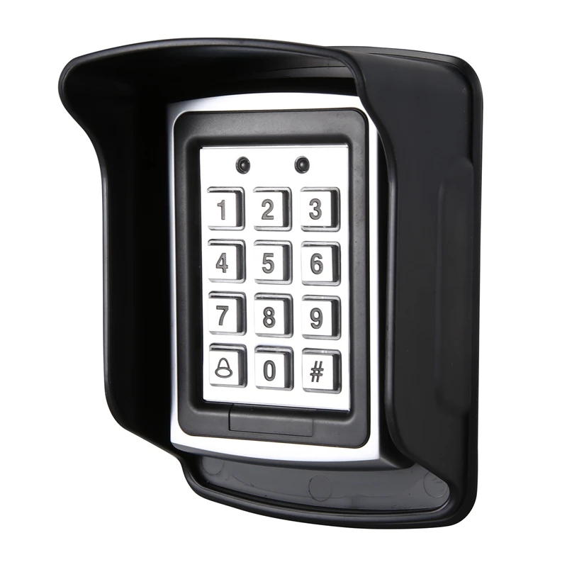 waterproof metal rfid access control keypad password card reader keypad key fobs password access lock door access control system free global shipping