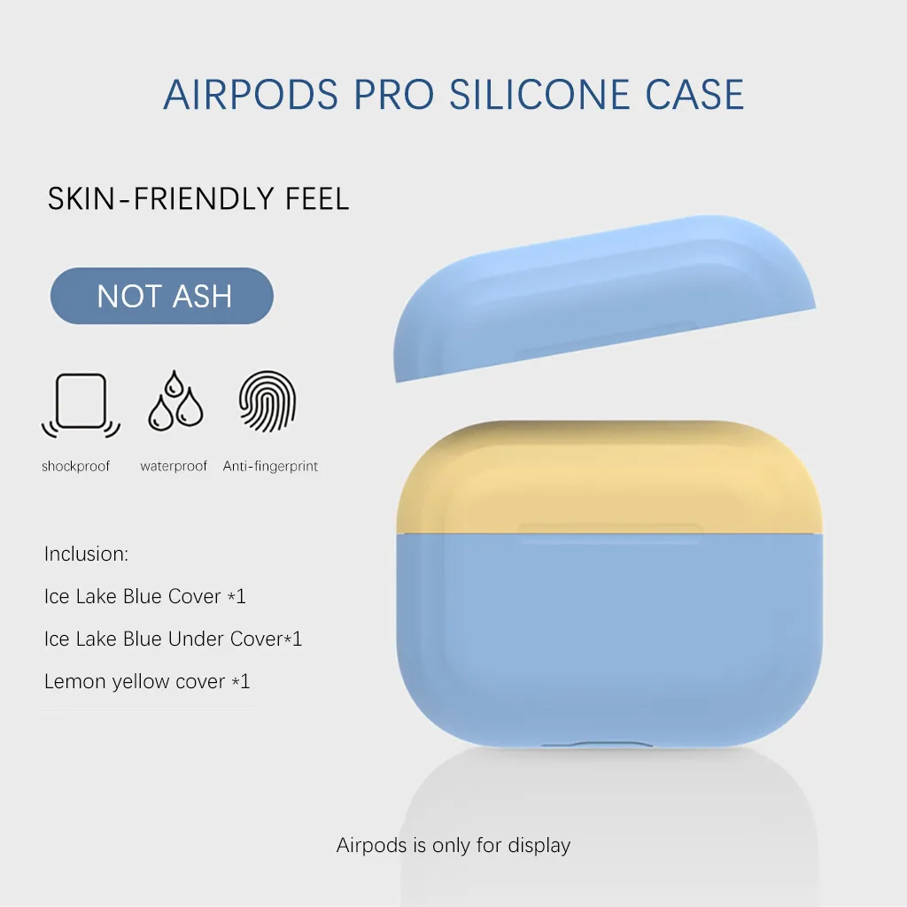 Жидкий силиконовый Ультратонкий чехол для Airpods Pro наушников Bluetooth Air Pods защитный