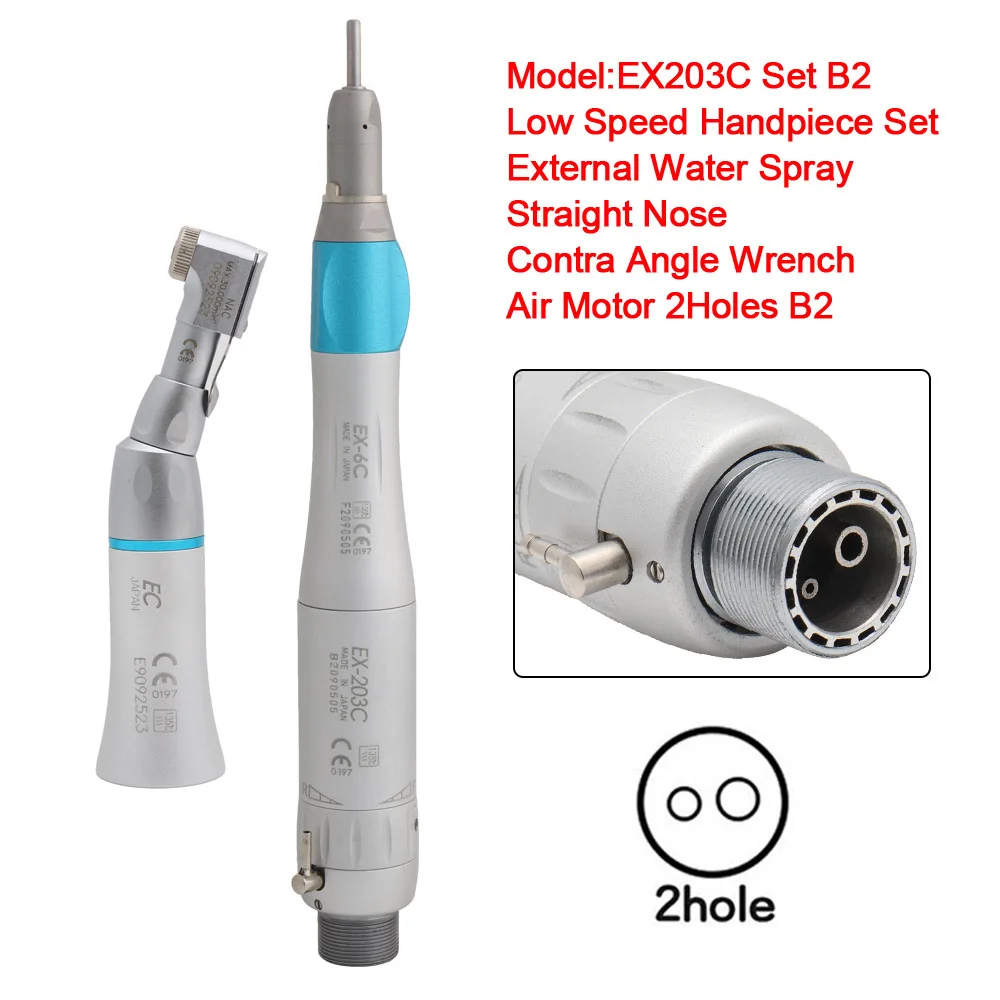 EX203C стоматологический прямой нос угловой гайковерт пневматический двигатель 2