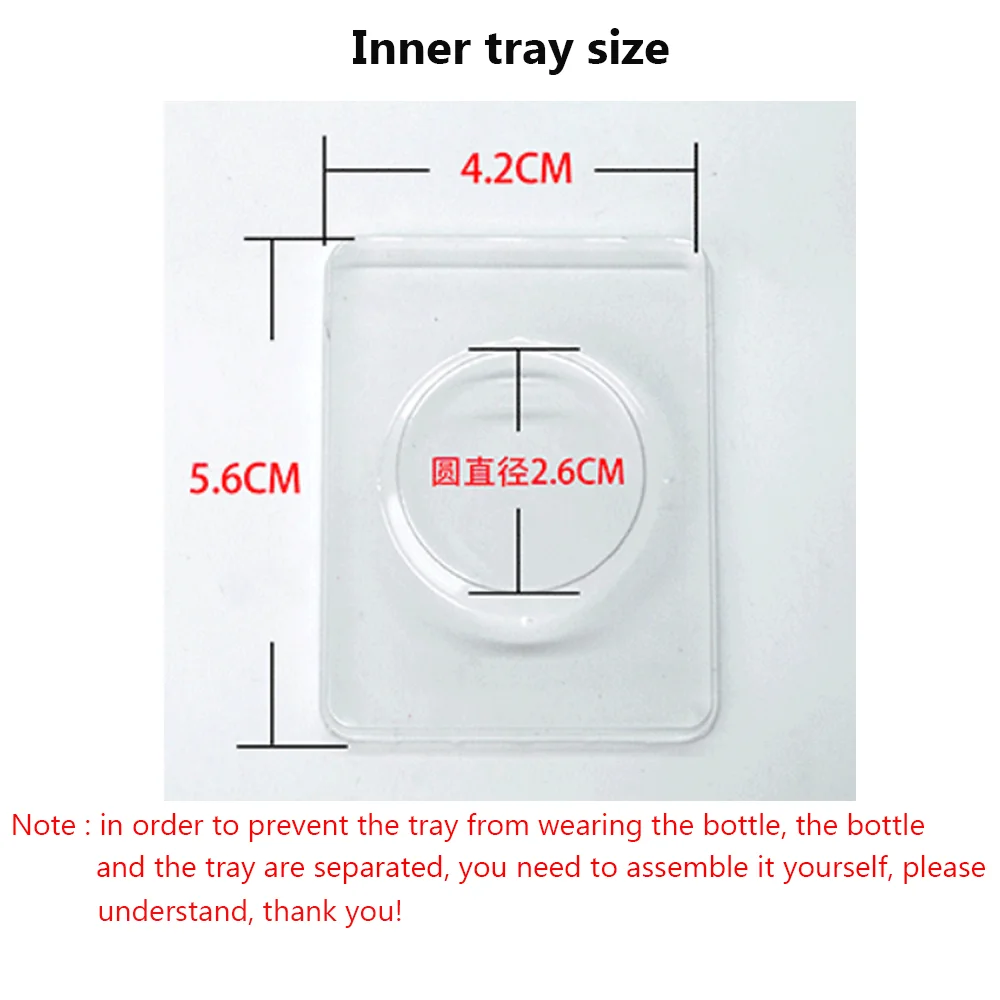Пластиковая портативная коробка для хранения поддельных ресниц прозрачный