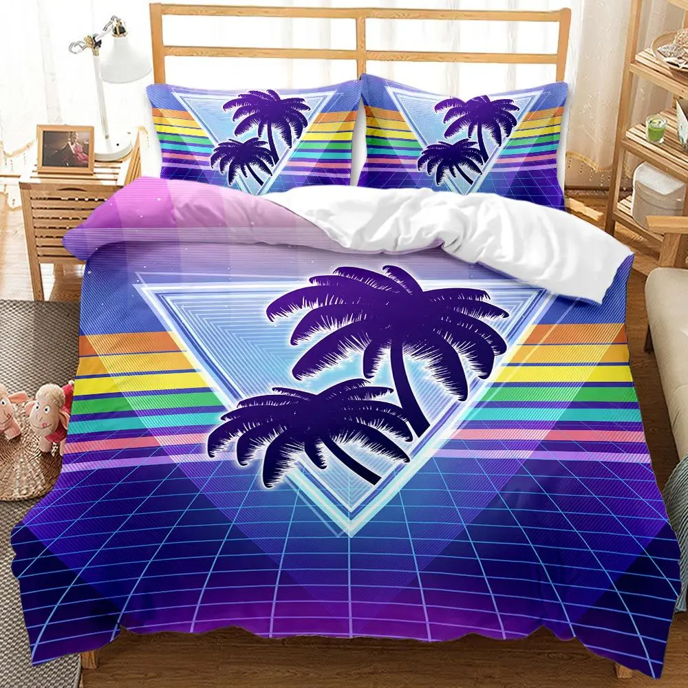 

Hot Style Bedding Set 3d Digital Summer Beach Printing 2/3pcs Duvet Cover Set Single Twin Double Full Queen King Bedroom Decor