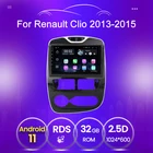 Четырехъядерный Android 11 Wifi навигация GPS для RENAULT Clio 3 4 2012-2016 Автомагнитола без DVD экран плеер задняя камера OBD
