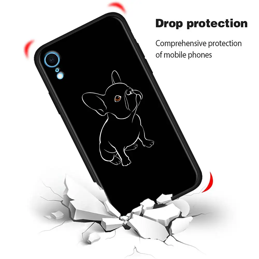French Bulldog Case For Apple iPhone 14 13 11 12 Pro Max mini 8 7 Plus XR X XS MAX SE Cover Funda Coque Shell