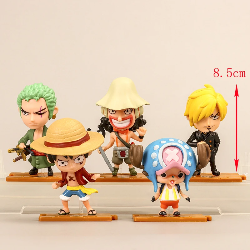 action figures anime luffy zoro nami robin chopper sanji pvc brinquedos collection figures toys gift 10pcsset free global shipping