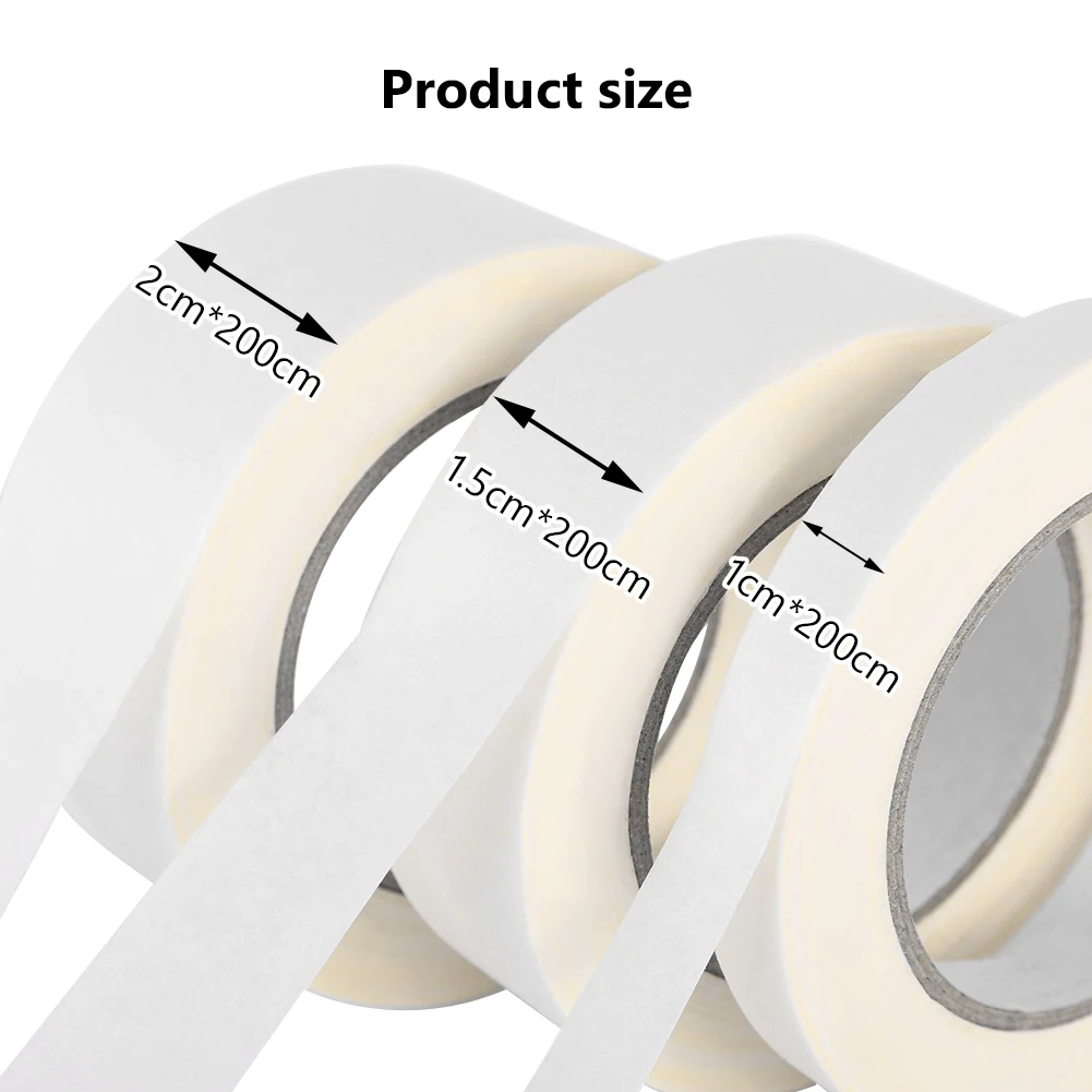 Лента маскирующая односторонняя белая 20 м 10/15/20 мм | Канцтовары для офиса и дома