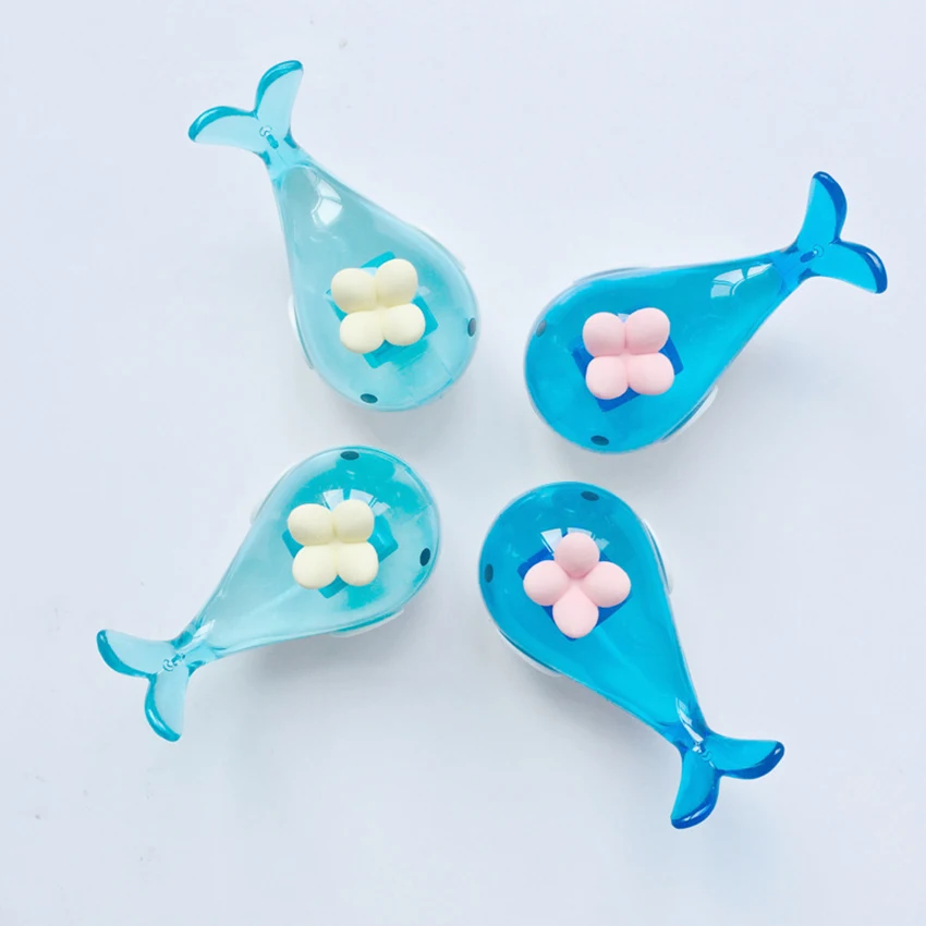 Портативный пластиковый ручной Дельфин точилка для карандашей с ластиком милый