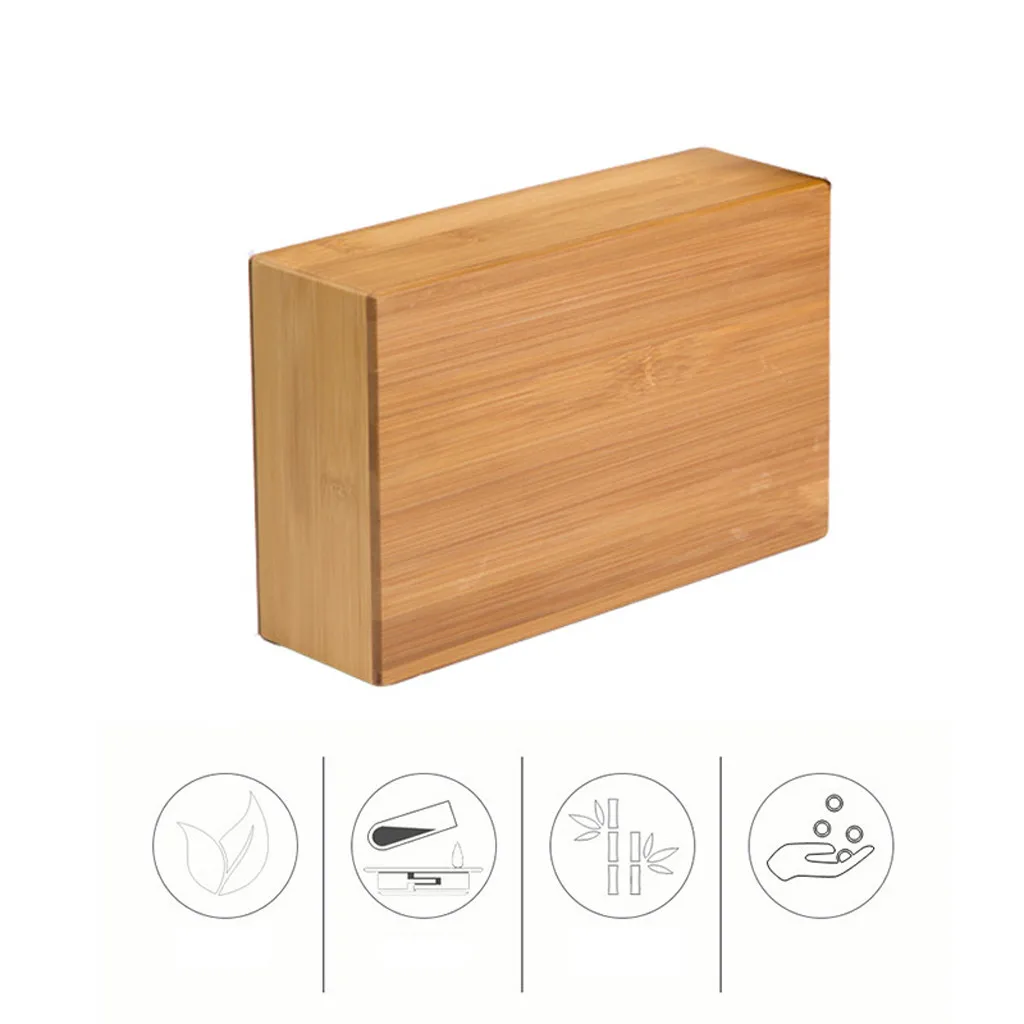 Деревянные бамбуковые блоки для йоги стойки рук поддержки кирпича оборудование