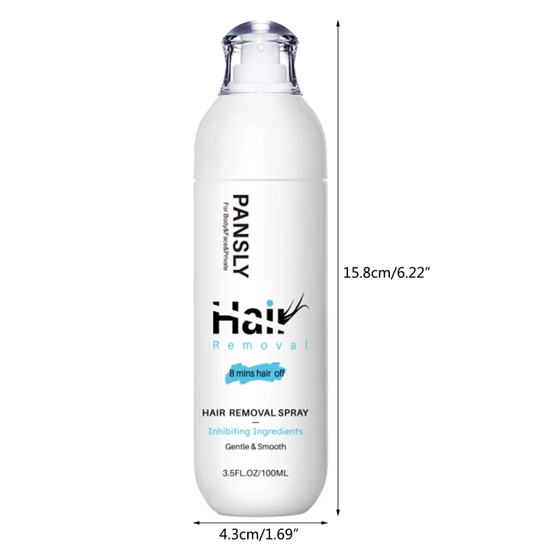 

100ml Hair Growth Inhibitor Facial Removal Cream Spray Beard Bikini Legs Body Armpit Painless Non-Irritating