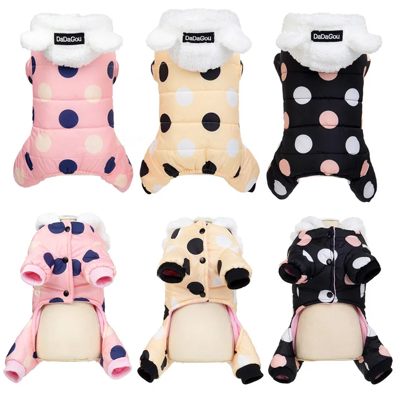 Fashion Pet Small Dog Clothes Winter Warm Dog Jacket Harness Chihuahua Puppy Coats XS-XL