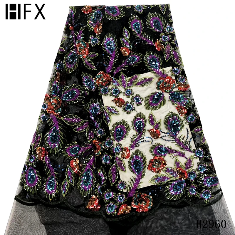 HFX новейшие африканские шнурки 2020 высококачественные кружевные ткани с