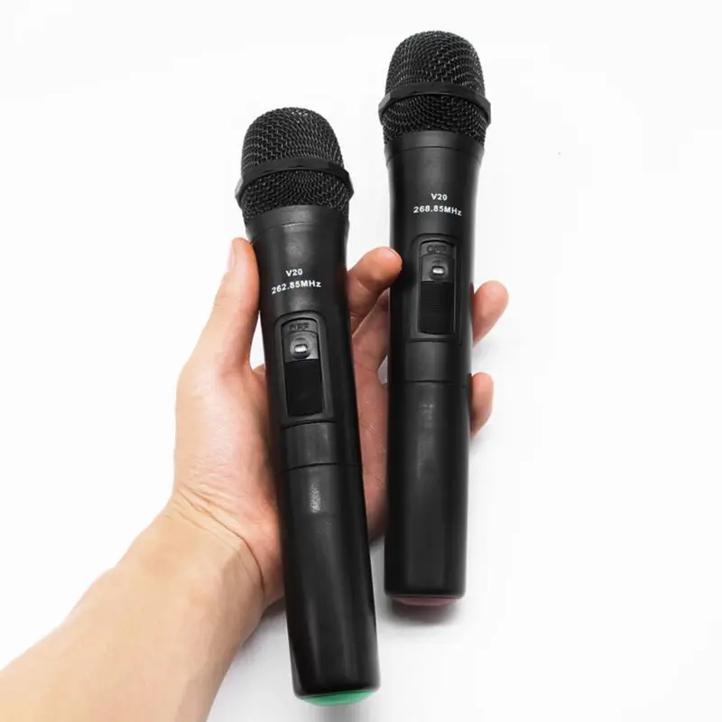 

UHF USB 3.5mm 6.35mm Wireless Microphone Megaphone Handheld Mic with Receiver for Karaoke Speech Loudspeaker