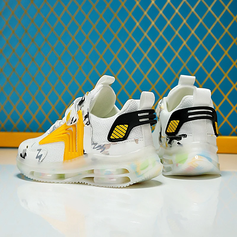 JIEMIAO 2021 New Fashion Kids Sport Shoes Comfortable Boys Running Sneakers Breathable Non-slip Children Casual Shoes Light Soft