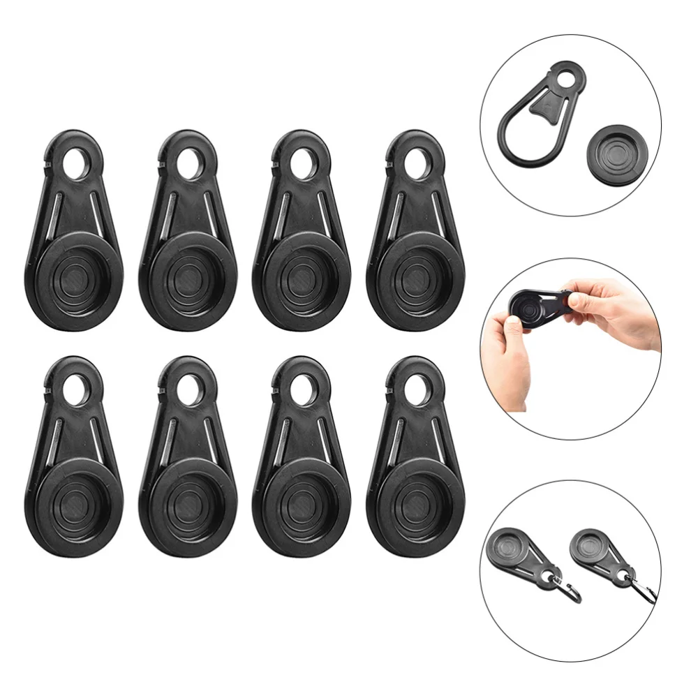 

16Pcs Tarp Clips Tarp Grabbers Movable Tent Snaps Camping Tent Clamps