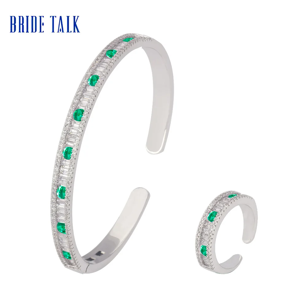 Комплект из кольца и браслета с фианитом|Ювелирные наборы| |