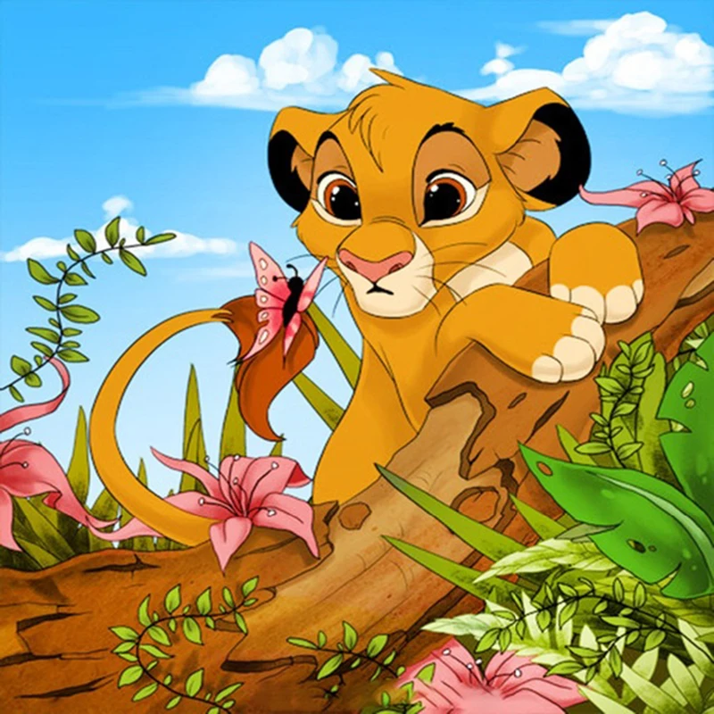 

Алмазная 5D Вышивка «Король Лев»