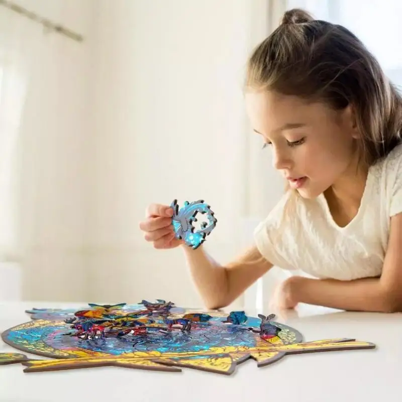 Распродажа деревянные пазлы для взрослых уникальной формы игрушки детей лучший