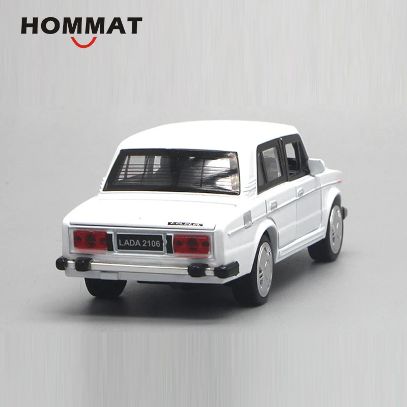 HOMMAT 1:32 Масштаб Россия ВАЗ Лада 2106 сплав металла классическая модель автомобиля литая модель игрушечного автомобиля откатные Подарки Автомобили Дети Мальчики автомобиль игрушки
