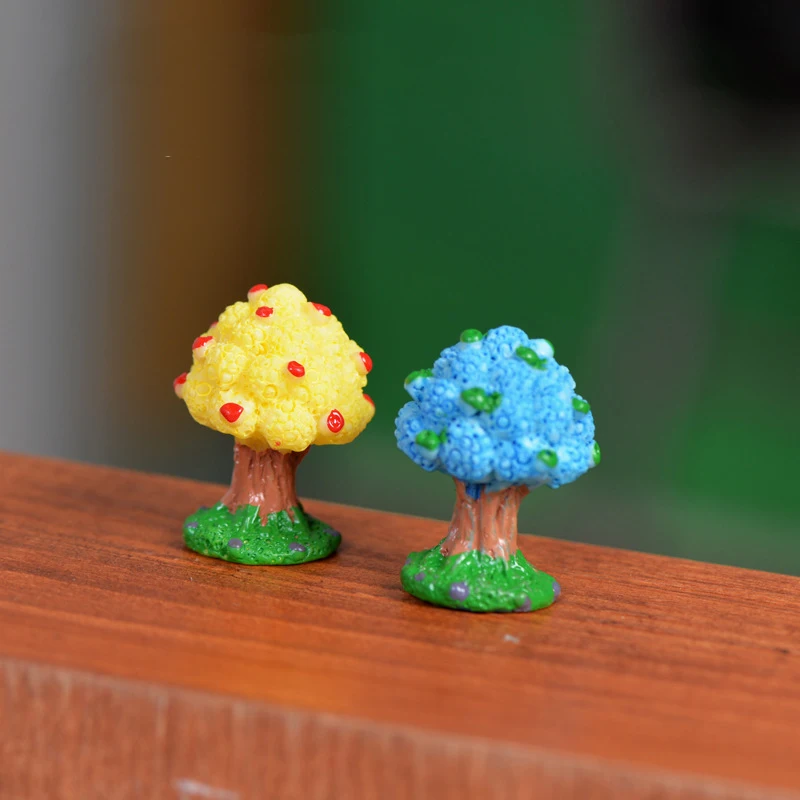 8 шт. фигурка дерева искусственное украшение миниатюрное мультяшное животное