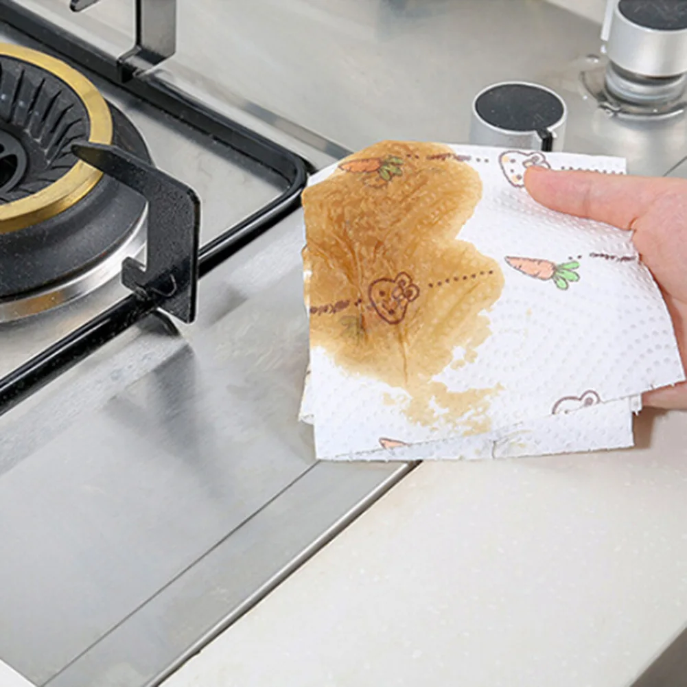 1 рулон рождественского масла адсорбции бумажной ткани одноразовые чистящие