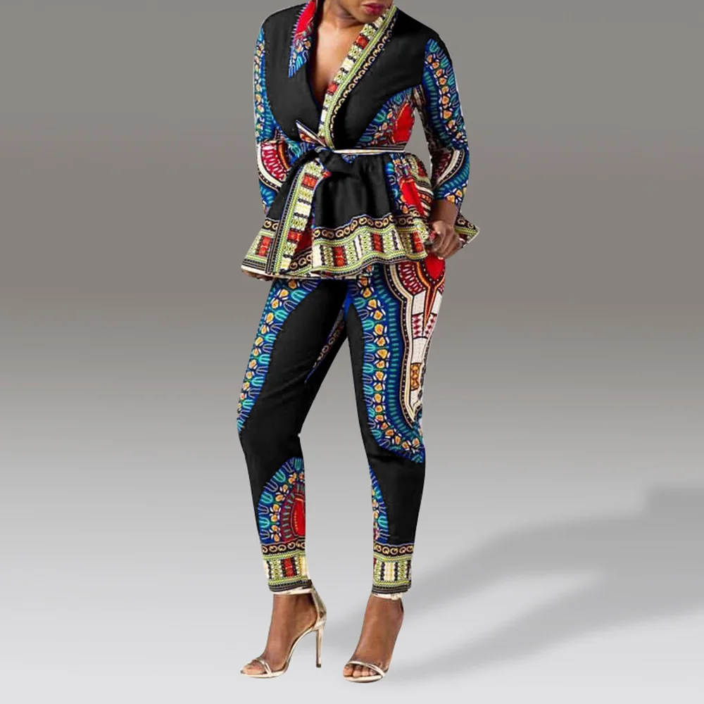 Комплект из двух предметов Женский комплект с этническим принтом в стиле бохо
