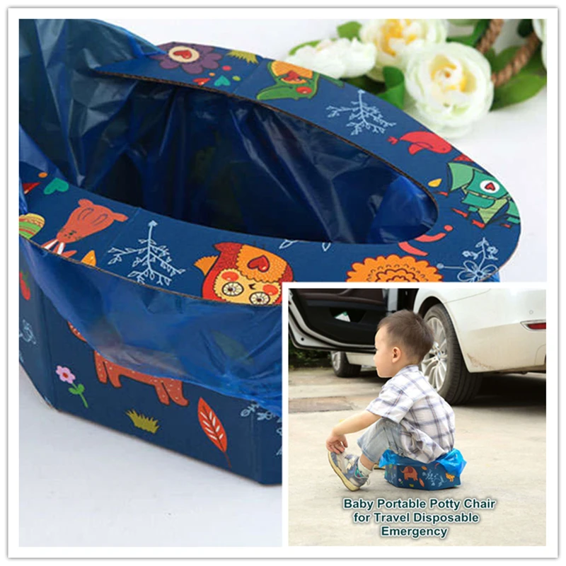 Портативное тренировочное сидение для горшки складной стул путешествий