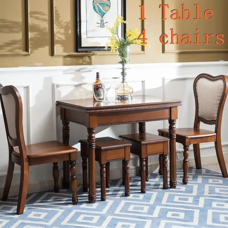 Eettafel Redonda Esstisch Yemek Masasi Escrivaninha Tavolo Dinning Juego De Set Ретро деревянный комедор Меса стол бюро обеденный стол