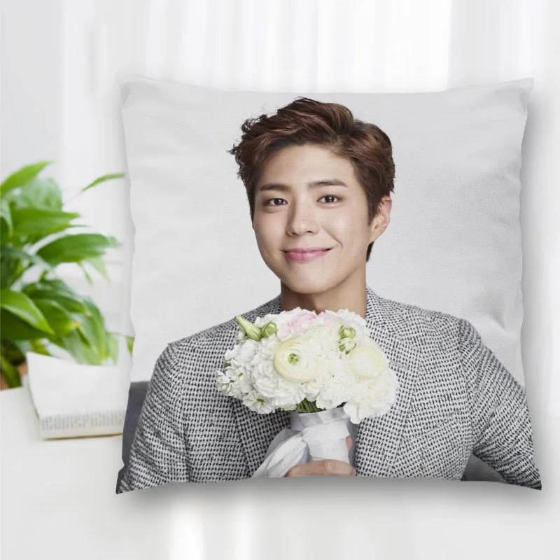 

New Custom Actor Park Bo Gum Square Pillowcase Zipper Double-Sided Decorative Cushion Cover Living Room Bedroom Multi-Size